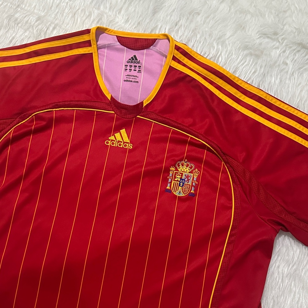 Adidas Red and Yellow Men's Jersey - Picture 2 of 10